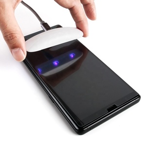 Protection d'écran en verre trempé incurvé 3D avec colle liquide intégrale pour Samsung Galaxy S24 <span class=keywords><strong>Ultra</strong></span>, compatible avec Samsung S23 S22 Plus (avec lampe UV) - Product Image 4