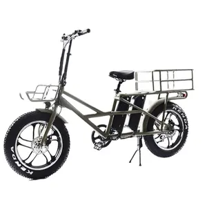 2020 yüksek güç 48V 750W eski elektrikli bisiklet 20 inç yağ lastik elektrikli chopper bisiklet Cafe Racer için teslimat