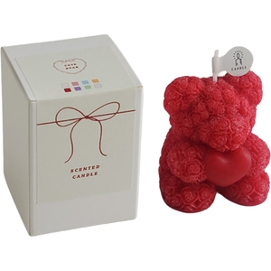 Sáng Tạo gấu nến cho ngày Valentine Cảm giác hình dạng sendings Rose Bear hương liệu nến với món quà Tanabata - Product Image 3