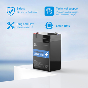 Paquete de batería recargable de fosfato de hierro y litio de plomo ácido de repuesto Lifepo4 <span class=keywords><strong>6V</strong></span> 6,4 V 6ah - Product Image 4