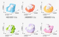 Figurine de fruits en résine, visages de fruits Kawaii, pour café, vitrine de magasin, cuisine, jouet éducatif, jeu sensoriel de tri et de comptage, éducation des enfants
