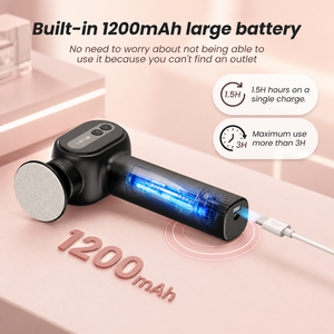 1200mAh Rechargeable Electric Callus Remover Foot File Pedicure 6 Speed Adjustable Dead Skin <b>Removal</b> Electric Foot File - Product Image 5