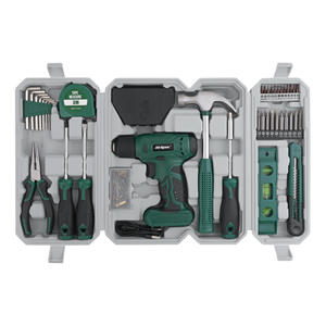 Juego de Taladro Eléctrico Recargable Hi-Spec de 8V, 50Nm de Torque, Mandril sin Llave, Kit de Herramientas para Decoración del Hogar - Product Image 1