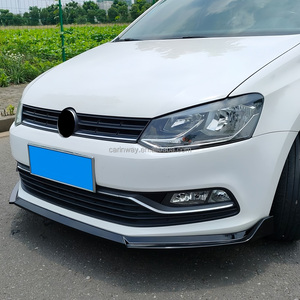 Spoiler Anteriore in 3 Pezzi, Accessori Auto, Protezione Paraurti Nero Lucido per Kit Carrozzeria <span class=keywords><strong>Polo</strong></span> 2014-2017 - Product Image 4