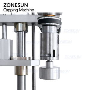 ZONESUN ZS-XG442F automatique en plastique jerrycan huile moteur voiture nettoyant f-style bouteille vis capsulage bouchon serrage Machine - Product Image 4