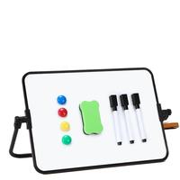 Tableau blanc magnétique double face encadré en PE, ensemble de tableaux à dessin, mini tableau effaçable à sec pour enfants, pour la salle de classe
