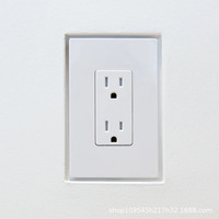 Enchufe de Pared Invisible Empotrado de 6x8 Pulgadas con Interruptor, Enchufe Doméstico de China