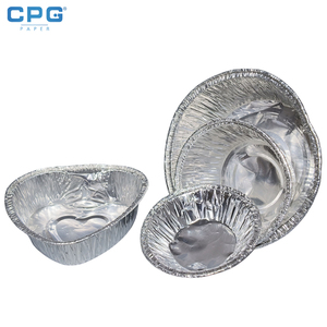 Barquette en aluminium robuste de 1 lb, rectangulaire profonde avec rebord roulé, pour la restauration et les plats à emporter - Product Image 1
