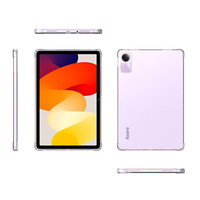 Coque souple transparente en TPU antichoc 2-en-1 avec support intégré et finition mate pour tablette Redmi Pad SE Redmi 11 2023 compatible protection quatre coins