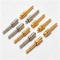 Contact de prise fendue plaqué or à faible PIM, borne de connecteur RF usinée CNC suisse pour instrument de test micro-ondes