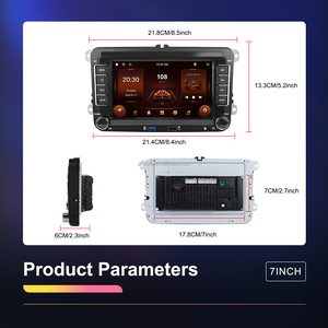 Autoradio Podofo Android 7" 2+64G Carplay Android Auto GPS WIFI RDS per VW/<span class=keywords><strong>Polo</strong></span>/Caddy/Skoda/Jetta/Seat/Touran/Passat/Golf 5 6 - Product Image 5