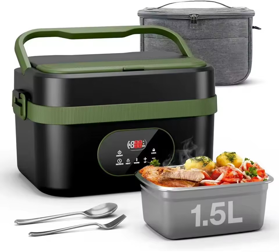 BS 2 X 1.5 Litre Microwave Pot Tub With Ventilated Lid Heating Food Cooking 3 thumbnail image