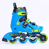 Patins à roulettes professionnels ajustables à semelle rigide et paillettes pour enfants, 4 roues avec roulettes lumineuses, chaussures de roller d'extérieur