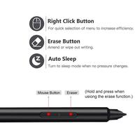 Stylet MMP Active 1.5 avec 1024 niveaux de pression, rejet de la paume et pointe remplaçable pour Surface Pro/Ordinateur portable/Book/Go