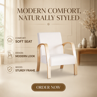 Nouvelles chaises de salon en bois confortables à livraison rapide, sièges confortables, design moderne, utilisation quotidienne, capacité de charge de 150 kg pour le salon