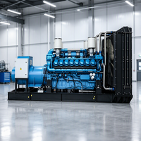 Generator Diesel Weichai 100-500KW dengan Radiator Besar dan Starter Elektrik Tipe Open Frame