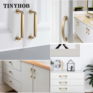 Kuningan Furniture Menangani dan <span class=keywords><strong>Knobs</strong></span> Lemari Modern Lemari Rias Laci Kabinet Pintu Emas Tarik Tombol C-3000 - Product Image 5
