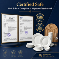 Bol japonais Hengyuan de 4,7 pouces (11,2 oz) de qualité supérieure, réutilisable, blanc, rond, épaissi, résistant aux micro-ondes, conforme aux normes FDA FCM, qualité restaurant