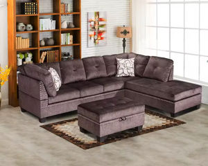 أرائك فندق بسعر المصنع ، أريكة على شكل حرف l لغرفة المعيشة ، أريكة على شكل حرف l ، أريكة مستقيمة من قطاعات ، أثاث منزلي - Product Image 3