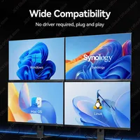 JEYI M.2 untuk Adaptor [6-Port] M-Key untuk Kartu III 6Gbps SSD/HDD Desktop PC Chip ASM1166 Indikator LED