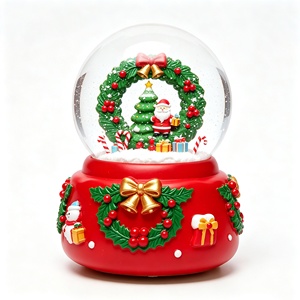 Globo de Nieve Navideño de Resina, Adorno para Escritorio, Bola de Agua, Recuerdo Navideño, Regalo, Linda Escena de Santa Claus, Bola de Nieve para Regalo Navideño - Product Image 3