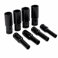 Clé à douille électrique à six pans creux allongée de 8 à 32 mm, finition chromée, pour pistolet à air comprimé, ensemble de 20 pièces, personnalisable OEM
