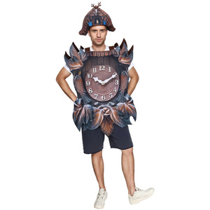Disfraz de Reloj de Cuco para Hombre Adulto, Disfraz Creativo para Fiesta de Halloween, Ropa de Escenario Transfronteriza - Product Image 1
