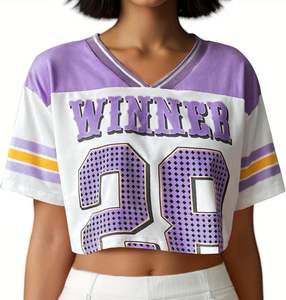 Camisetas Deportivas de Verano para Hombre, Estilo Jersey, Talla Grande, Secado Rápido, Estampado por Sublimación, Ribete Gráfico a Rayas, Cuello en V, Hombros Caídos - Product Image 4