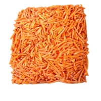 Carottes IQF surgelées 100% pures, coupées uniformément en bâtonnets, en vrac, pour la restauration, plats préparés, usine, mélange de légumes pour hot pot