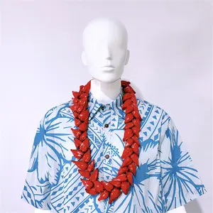 Kalung Tradisional Pria Samoa Vintage 100CM Grosir, Kalung Biji Alami dengan Simbolisme Roman Reigns untuk Hadiah - Product Image 1