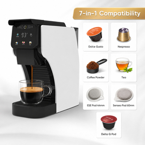 Machine à expresso semi-automatique compacte en plastique pour dosettes <span class=keywords><strong>ESE</strong></span>, pression de pompe 20 bars, pour petites entreprises et bureaux - Product Image 1