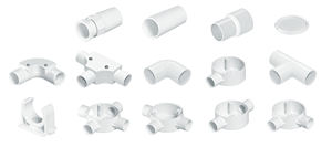 Coude en uPVC inspecté pour conduites électriques rigides, blanc, BS EN 4706 ISO 9001, fabriqué au Vietnam - Product Image 6