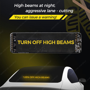 Duduauto Tùy Chỉnh Nội Dung Hình Mắt Thiết Kế Đầy Đủ Màu Sắc 20X64 Pixels Bt Kết Nối <span class=keywords><strong>USB</strong></span> Powered LED Phía Sau Cửa Sổ Màn Hình Nhanh - Product Image 4