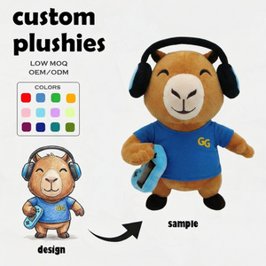 Peluche personnalisée de haute qualité, jouet animal transformable de dessin animé : chat, lion, hippopotame, tigre, léopard, ours en peluche, avec vêtements de poupée personnalisés - Product Image 2