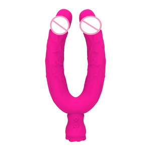 Consolador realista de doble extremo, consoladores vibradores flexibles, juego Anal lésbico de doble cara, estimulador del punto G, Juguetes sexuales, masturbadores - Product Image 1