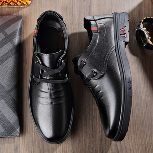 Zapatos Casuales de Cuero para Hombre, con Cordones, Planos, Transpirables, con Suela de Goma, Entresuela de EVA, Tacón Bajo de 1-3 cm, Wenzhou Zhejiang - Product Image 2