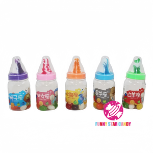 Logo personnalisé Biberon Tétine <span class=keywords><strong>Bonbon</strong></span> <span class=keywords><strong>Bonbon</strong></span> Saveur Fruit Sucette Sucette Sucette Arc-En-Ciel Gelée De Haricots Bonbons - Product Image 5