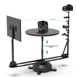 <span class=keywords><strong>360</strong></span> plate-forme de caméra <span class=keywords><strong>rotative</strong></span> photographie <span class=keywords><strong>360</strong></span> Spinner plate-forme de filature de prise de vue Surround professionnelle - Product Image 5