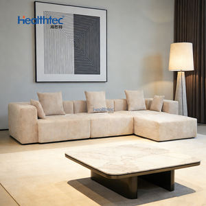 أريكة على شكل حرف L لغرفة المعيشة العصرية، أريكة مربعة مضغوطة بالتفريغ الهوائي، أريكة مريحة - Product Image 1