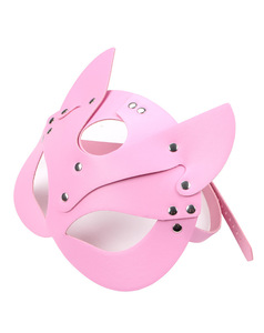 Regolabile in pelle PU orecchie <span class=keywords><strong>di</strong></span> gatto maschera per le donne e gli uomini gotico Halloween Cosplay Party Costume con Bondage ingranaggio tema - Product Image 6