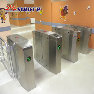 アクセス制御システムRFIDカードリーダー付き自動電気セキュリティフラップバリア - Product Image 3