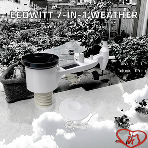 Station météo <span class=keywords><strong>ECOWITT</strong></span> 7-en-1 sans fil avec capteur extérieur ABS et hub WiFi/filaire 3-en-1 GW2000 pour des données météorologiques précises - Product Image 2