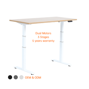 Giá Đỡ Điện Ngồi Hai Động Cơ Khung Máy Tính Đứng Nâng Điều Chỉnh Chiều Cao Với Bàn <span class=keywords><strong>42</strong></span> Inch Đến 59 Inch - Product Image 3