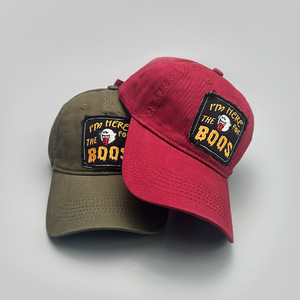 Boné de beisebol vintage bordado com patch de fantasma exclusivo 21-yy-03 para mulheres - Product Image 2