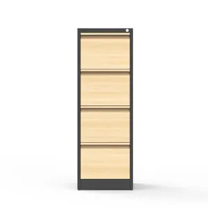 Modern Design Style Metal Office Furniture File Drawer Box Vertical Filing Cabinet 4 Drawer Storage Cabinet Organiser