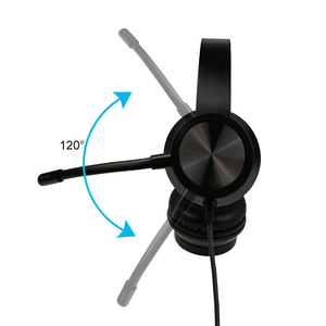 Casque filaire à réduction de bruit, connecteur 3,5 mm + USB, étanche IPX-3, câble de 200 cm pour ordinateur, musique et jeux - Vente chaude - Product Image 2