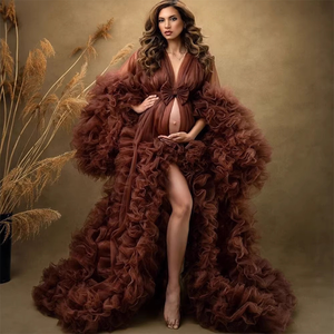 Robes de maternité de <span class=keywords><strong>luxe</strong></span> pour femmes enceintes, tenues de détente et robes de séance photo pour grossistes - Product Image 4