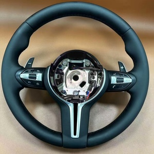 Volante in Pelle Rotondo Nuovo di Fabbrica per <span class=keywords><strong>BMW</strong></span> M3 M4 F80 F82 E90 E91 E60 X5 F15 X6 F16 F10 F30 F32 F36 F60 - Product Image 6