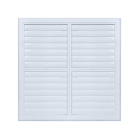 Grille d'aération double couche en plastique, réglable, pour climatisation centrale, sortie d'air frais, avec doublure intérieure amovible