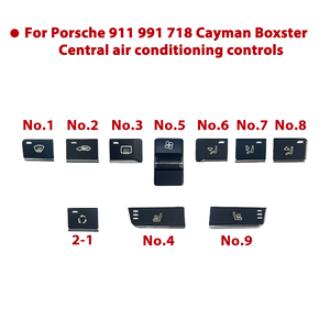 Kit Pulsanti Console Centrale Aria Condizionata Ricambi Auto per Porsche 911 991 718 981 982 Boxster Cayman 9P1 <span class=keywords><strong>907</strong></span> 039/982 <span class=keywords><strong>907</strong></span> 039 - Product Image 3